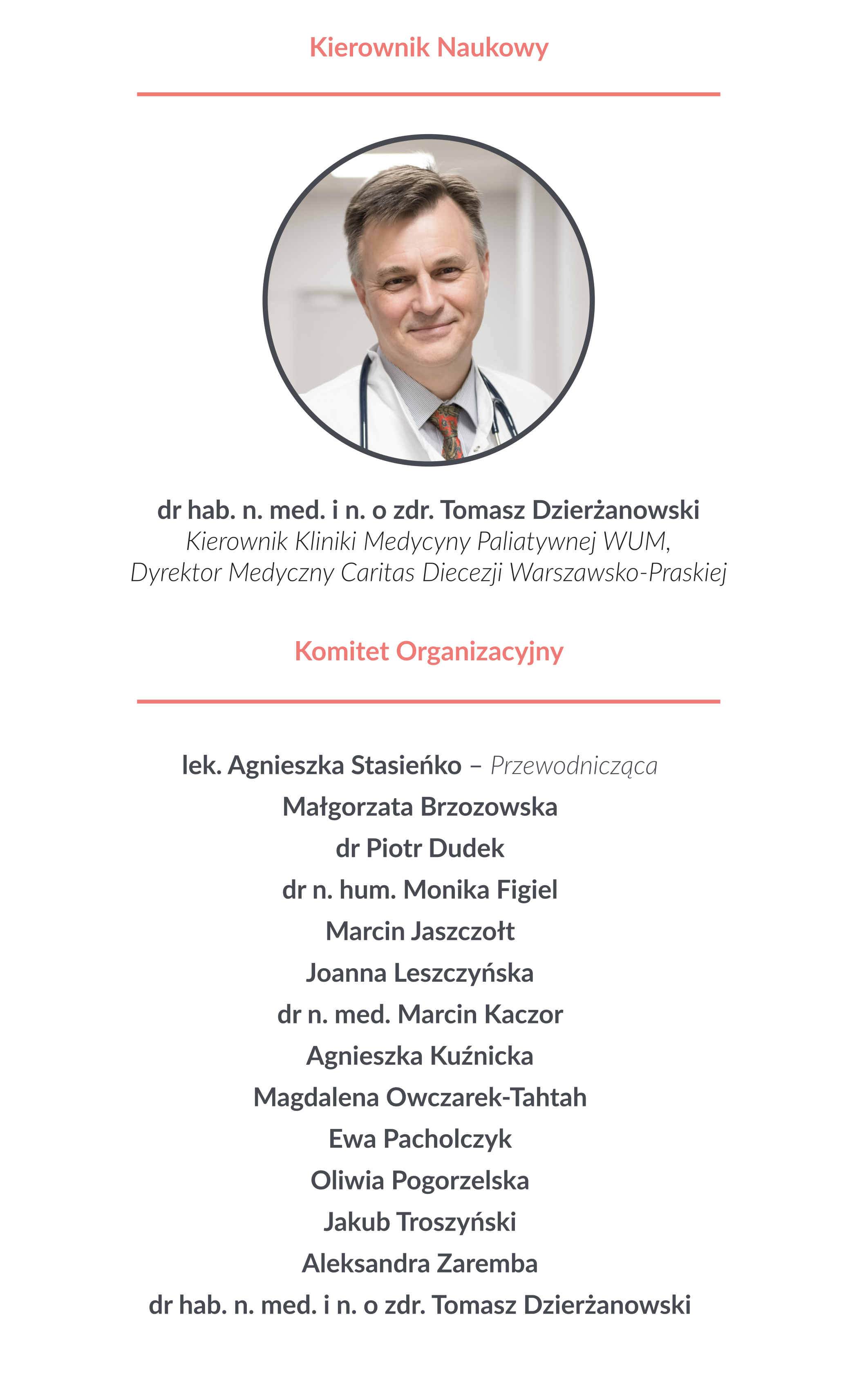 Kierownictwo Naukowe i Komitet Organizacyjny